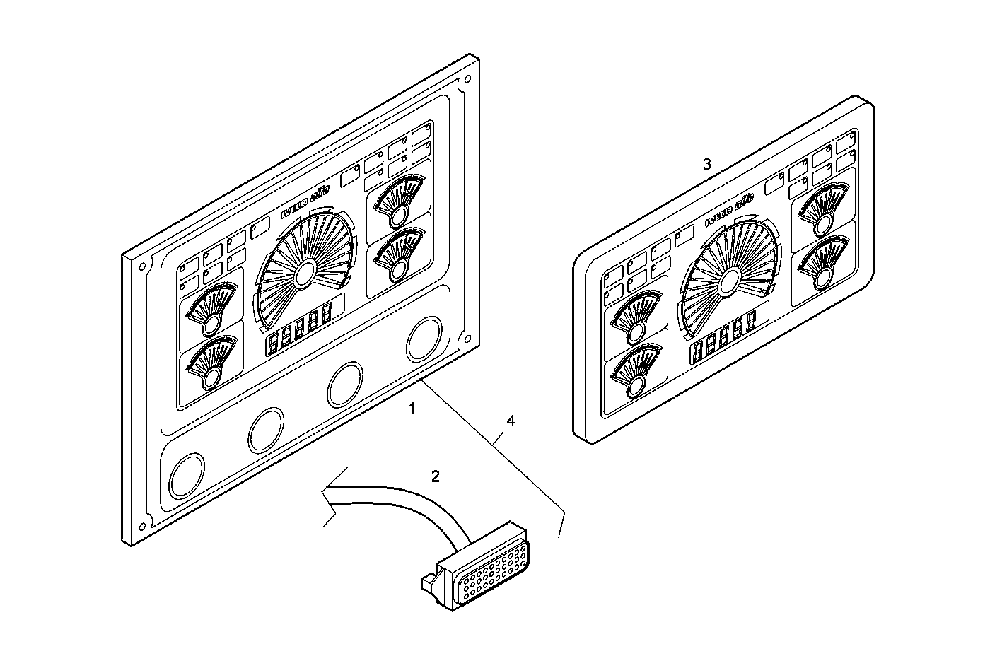 Iveco/FPT DIGITAL PANEL 12/24V