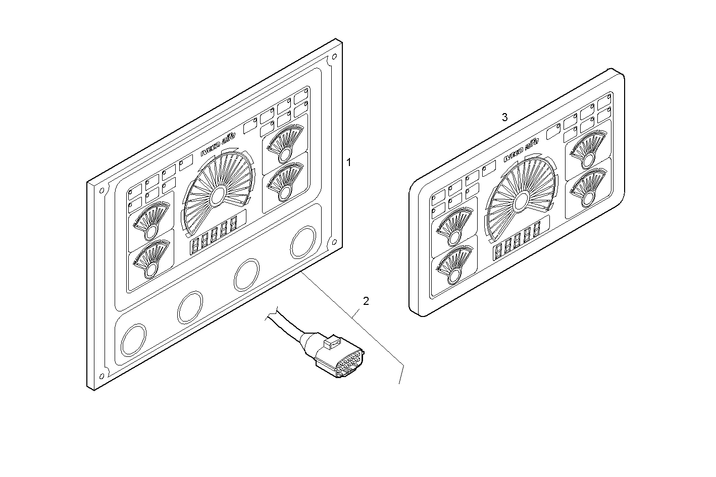 Iveco/FPT ELECTRIC INSTRUMENTS PANEL