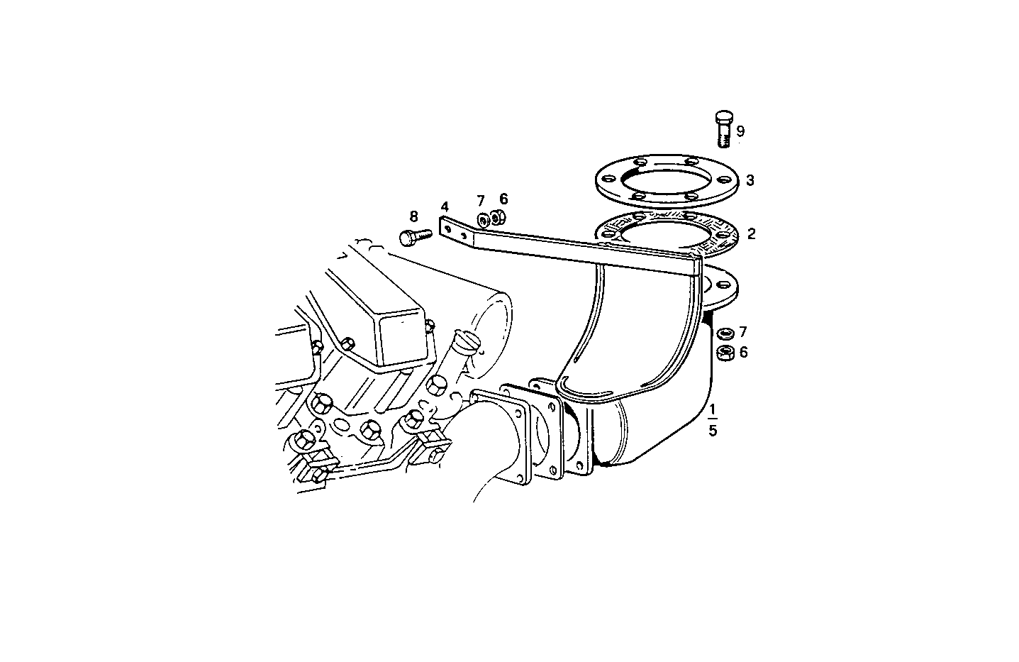 Iveco/FPT UPWARD REAR EXHAUST ELBOW