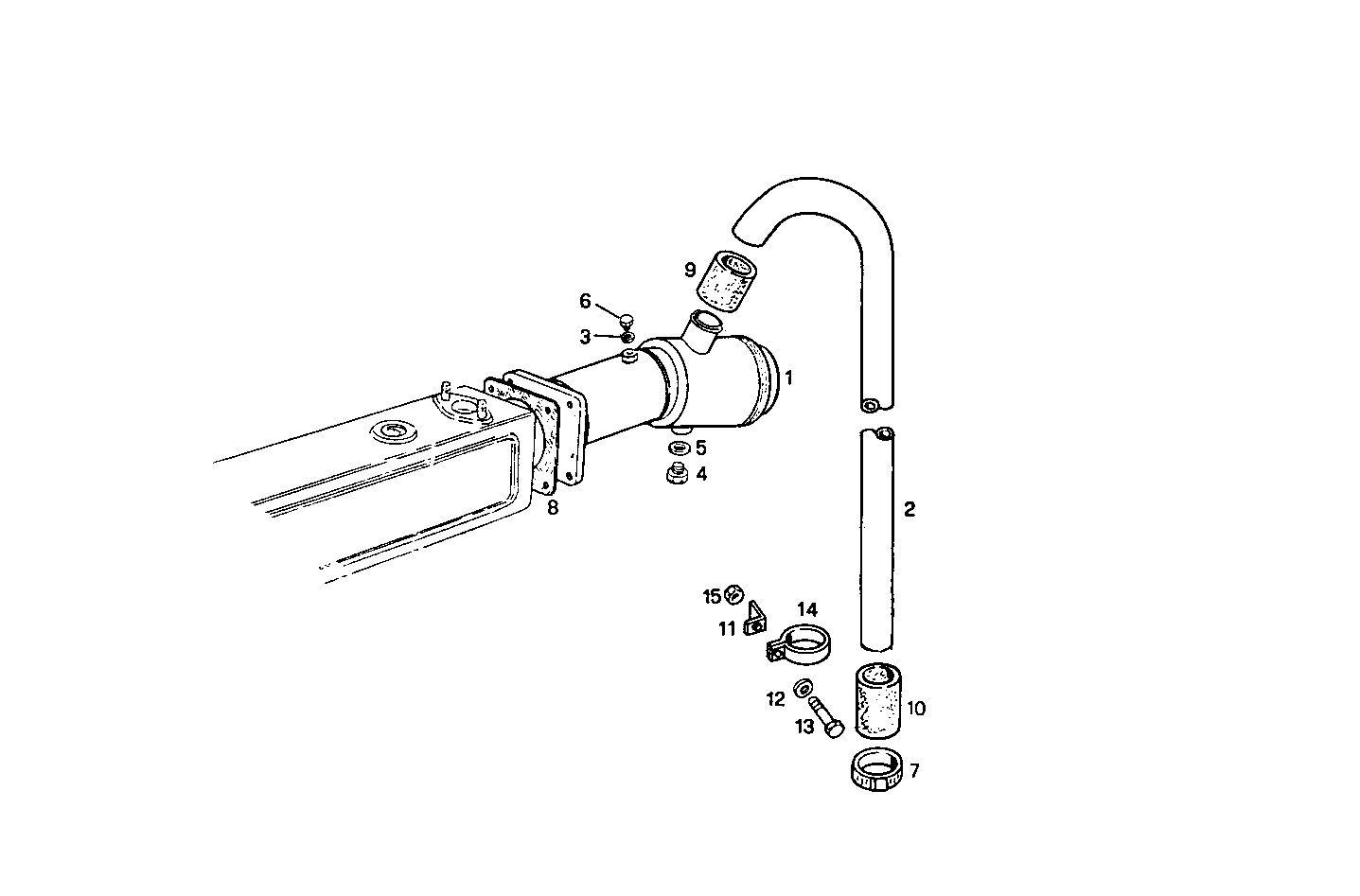 Iveco/FPT GAS-WATER MIXER WITH STERN OUTLET