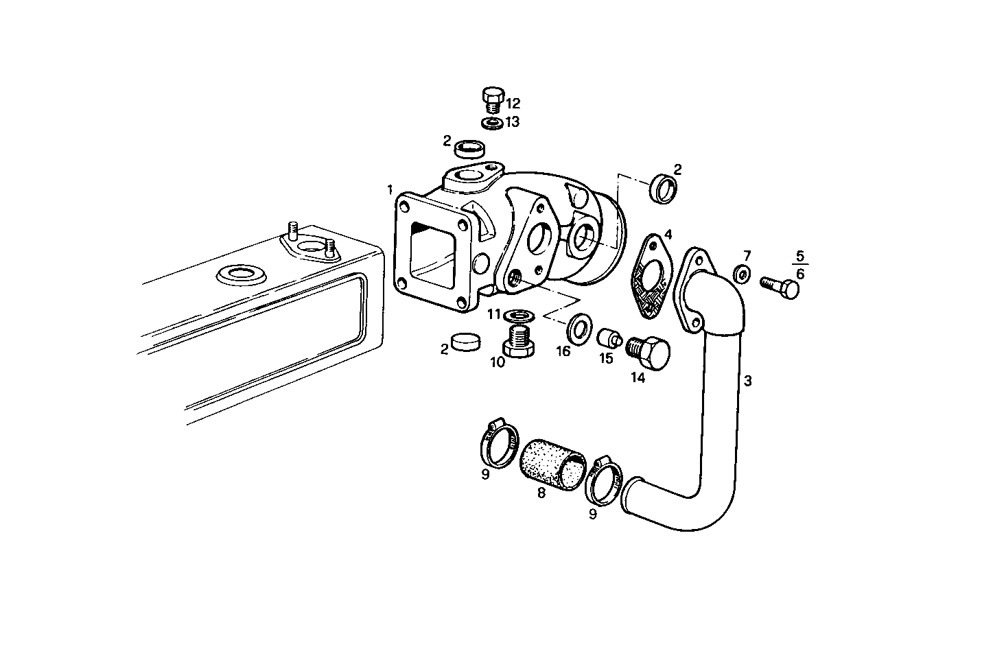 Iveco/FPT GAS-WATER MIXER WITH STERN OUTLET