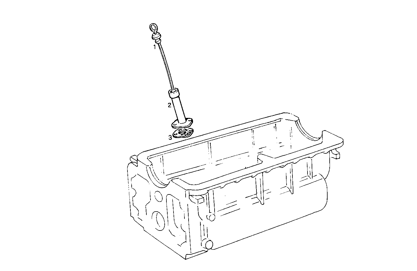 Iveco/FPT SHORT OIL DIPSTICK RIGHT SIDE