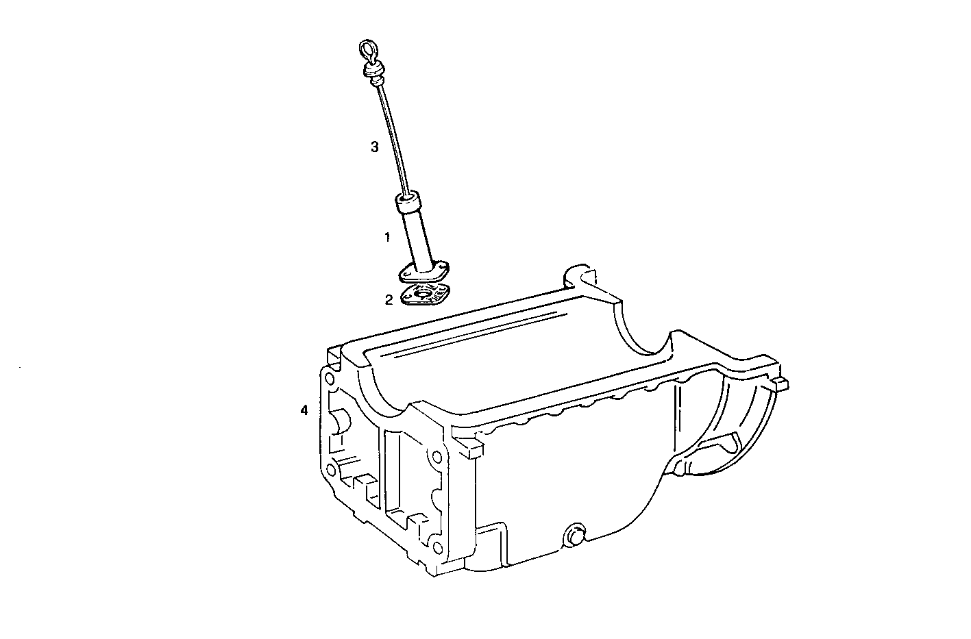 Iveco/FPT SHORT OIL DIPSTICK RIGHT SIDE