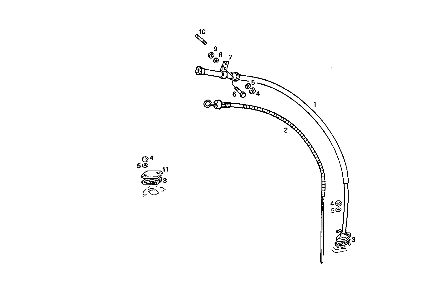 Iveco/FPT OIL DIPSTICK FOR FLAT OIL SUMP LEFT SIDE