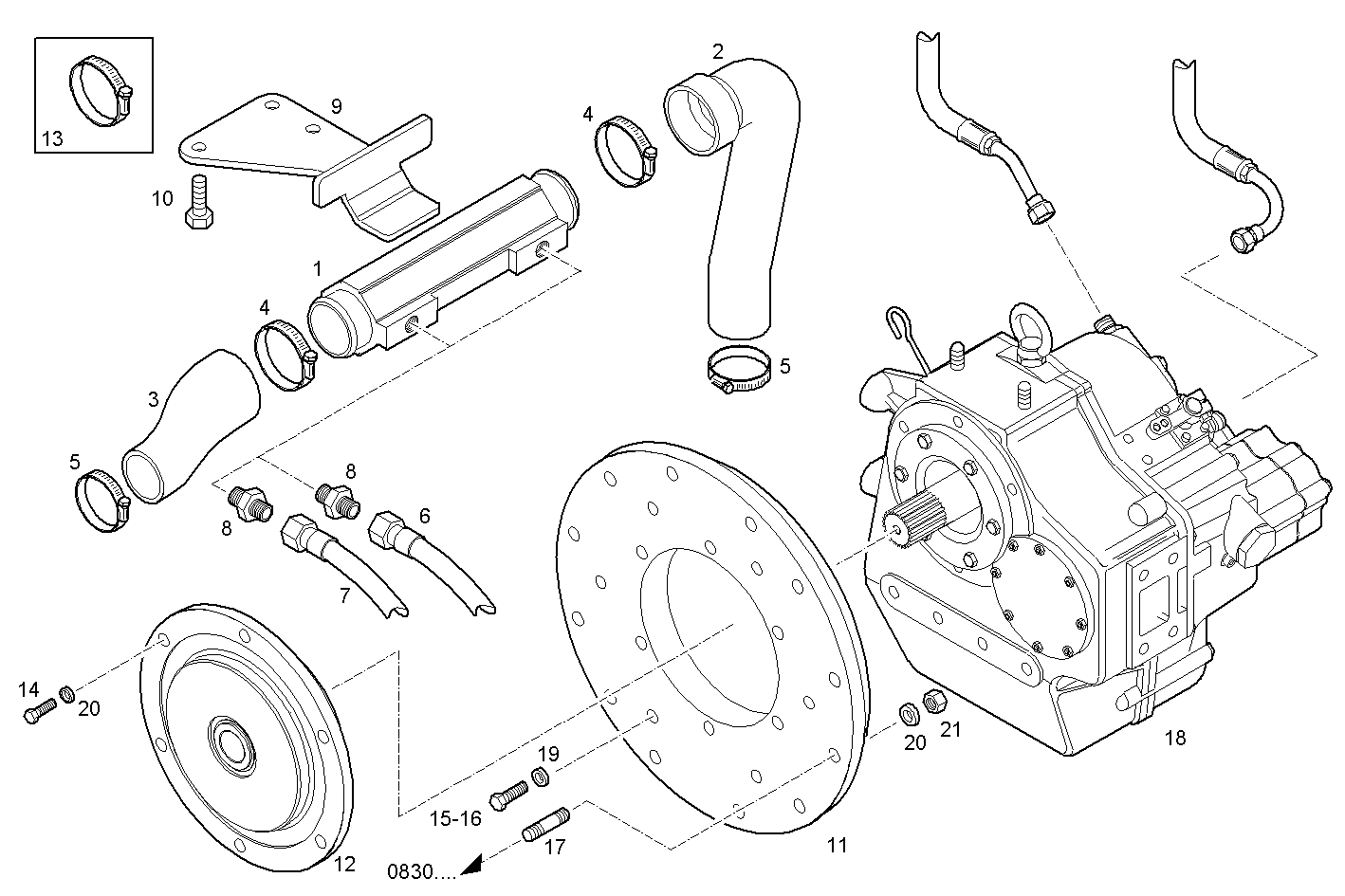 Iveco/FPT MARINE GEAR TECHNODRIVE TM 545 A