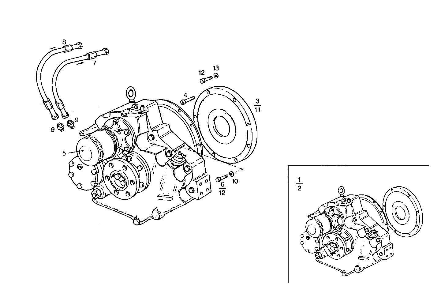 Iveco/FPT MARINE GEAR ZF-MPM IRM 301-A2 (ang. 10º)