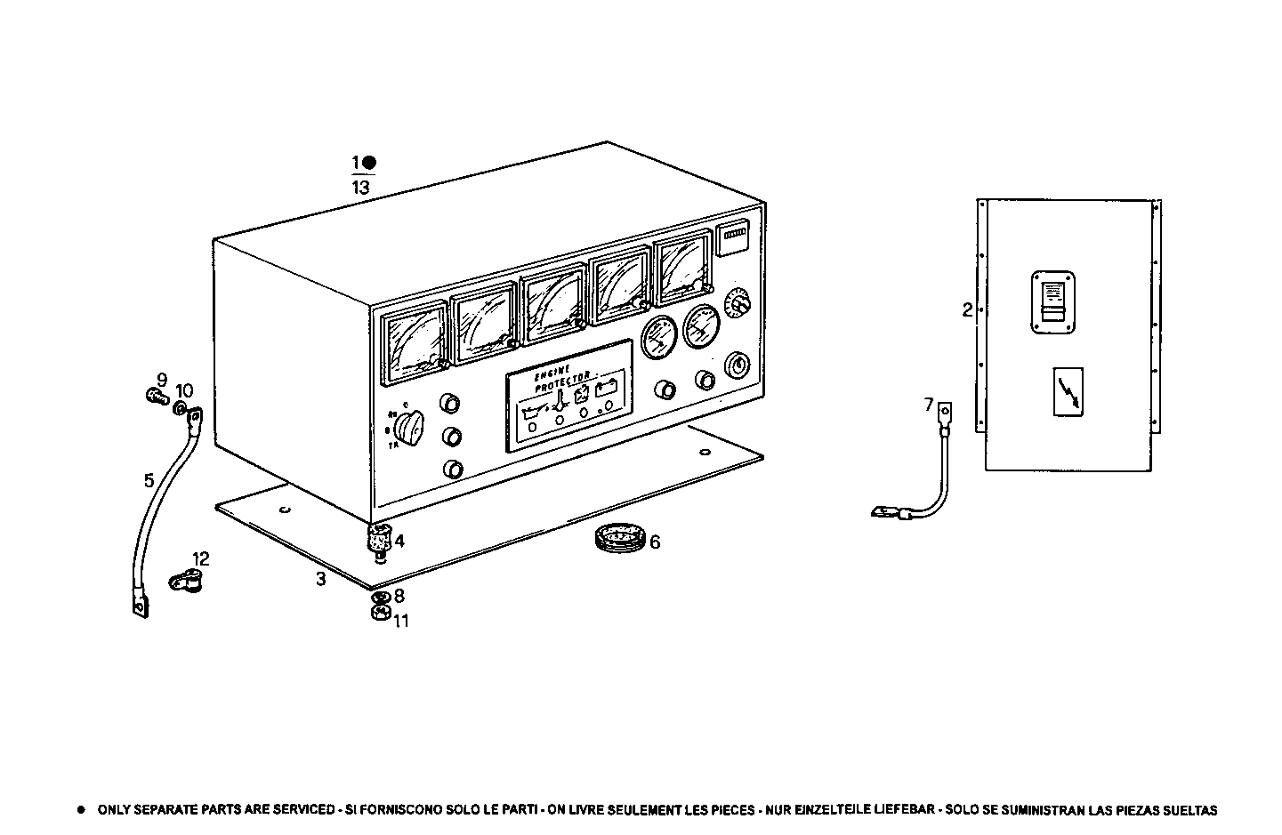 Iveco/FPT MANUAL CONTROL BOARD FOR ELECT. MACHINE