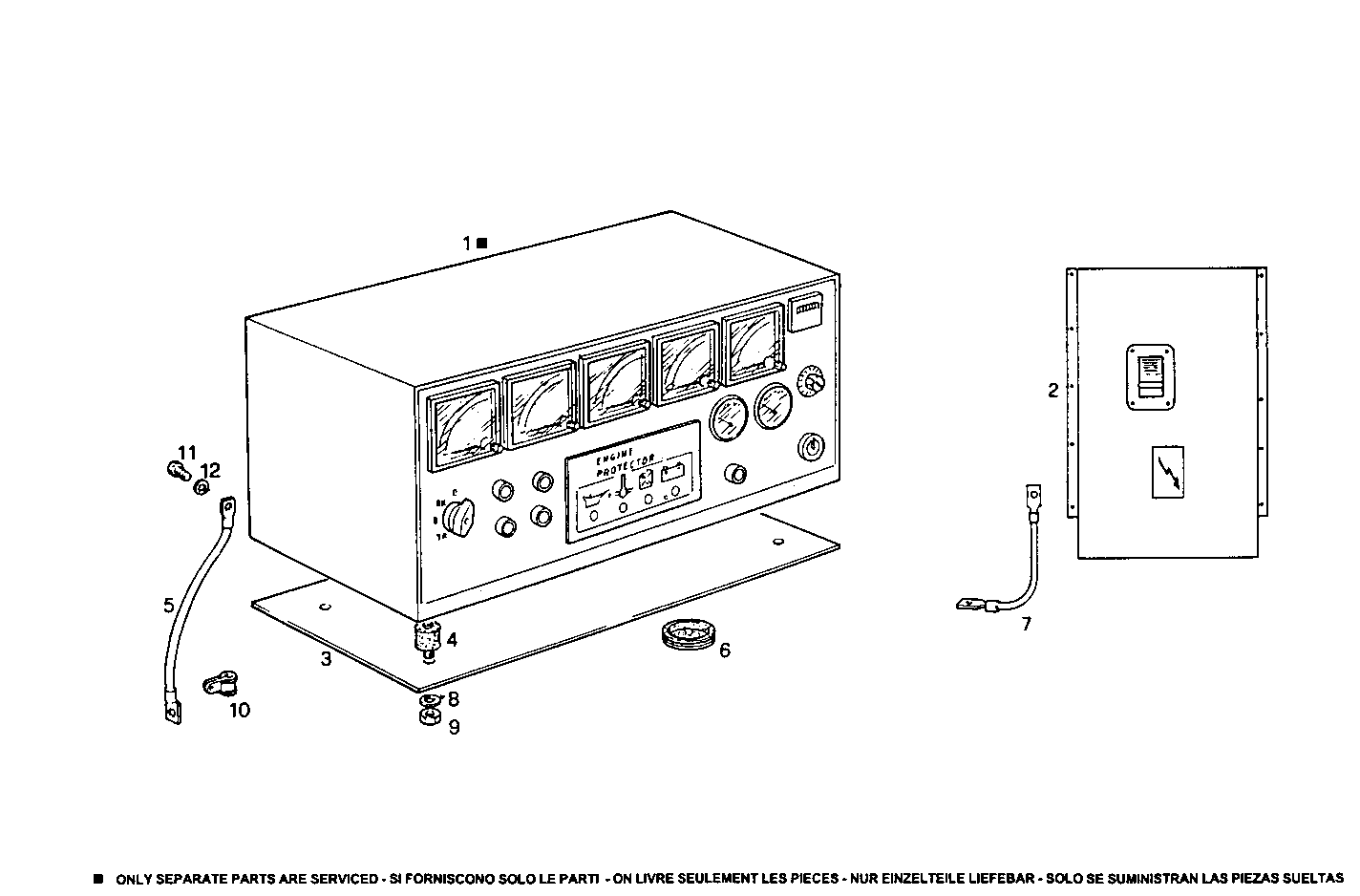 Iveco/FPT MANUAL CONTROL BOARD FOR ELECT. MACHINE