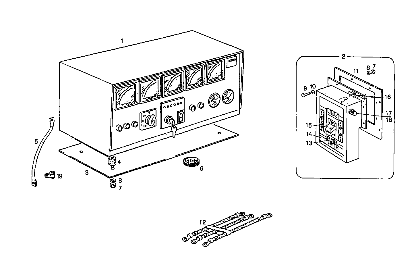 Iveco/FPT MANUAL CONTROL BOARD FOR ELECT. MACHINE