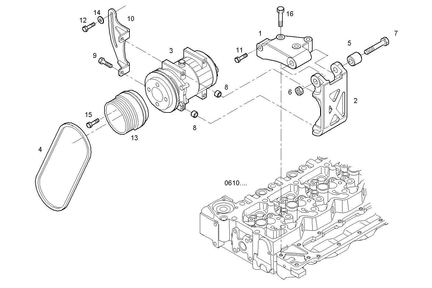 Iveco/FPT COMPRESSOR AIR CONDITIONING