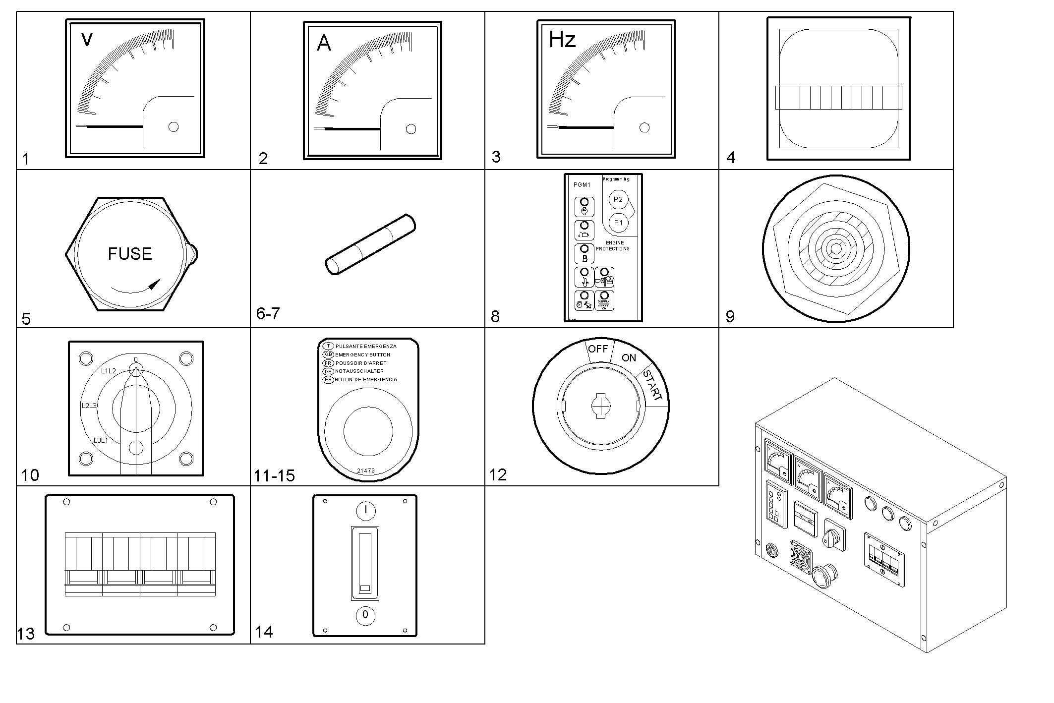 Iveco/FPT MANUAL CONTROL BOARD