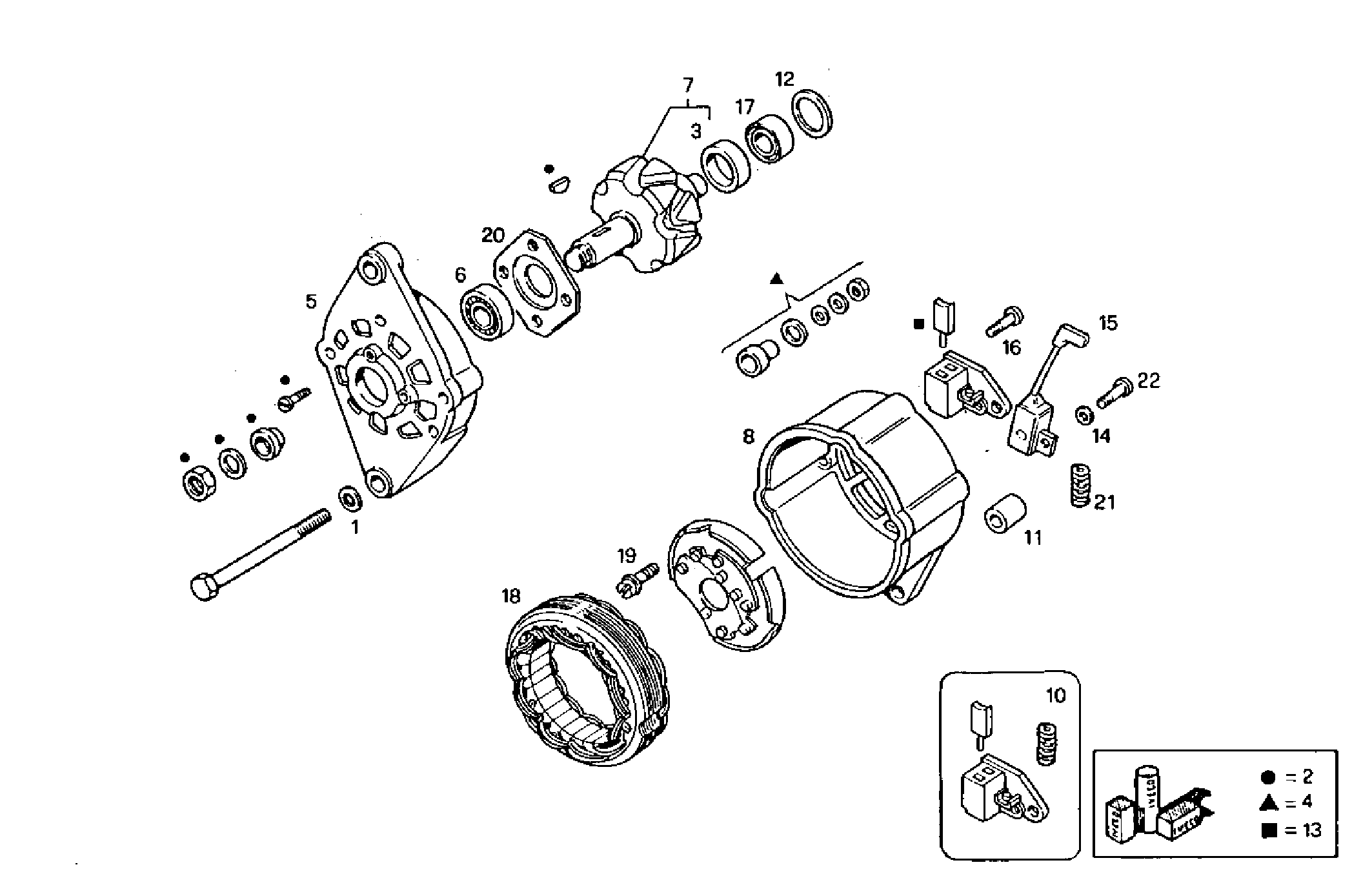 Iveco/FPT GENERATOR (COMPONENTS)