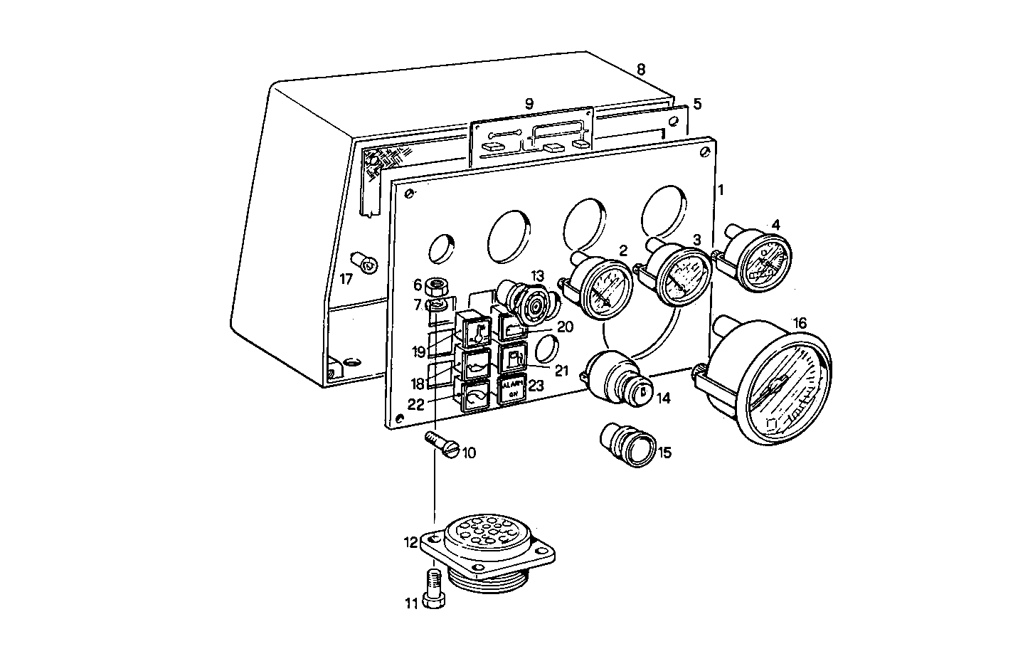 Iveco/FPT ELECTRIC INSTRUMENTS PANEL