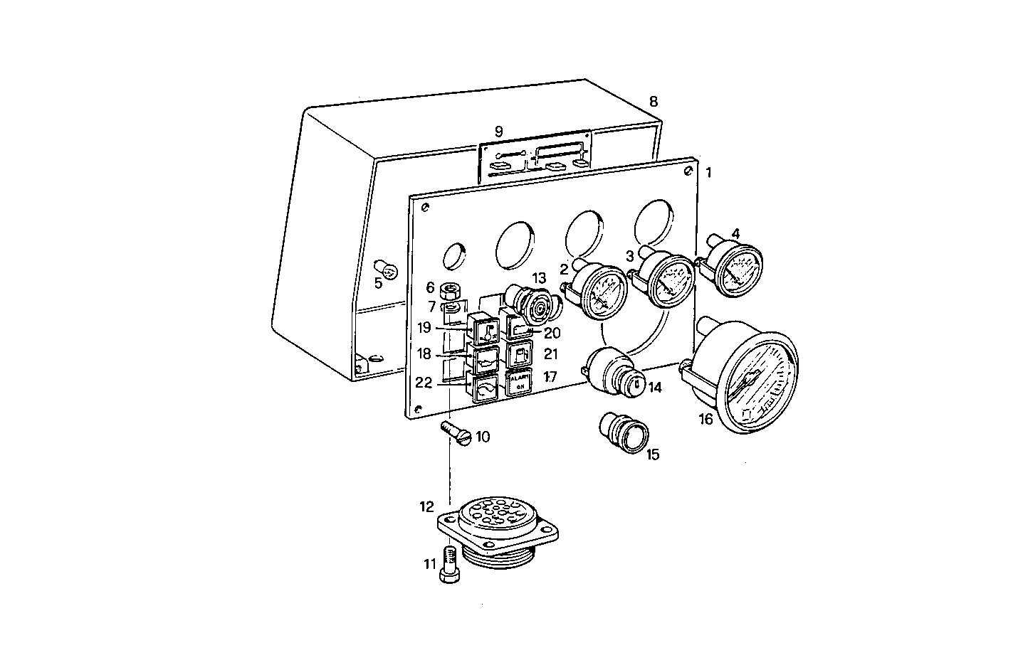 Iveco/FPT ELECTRIC INSTRUMENTS PANEL