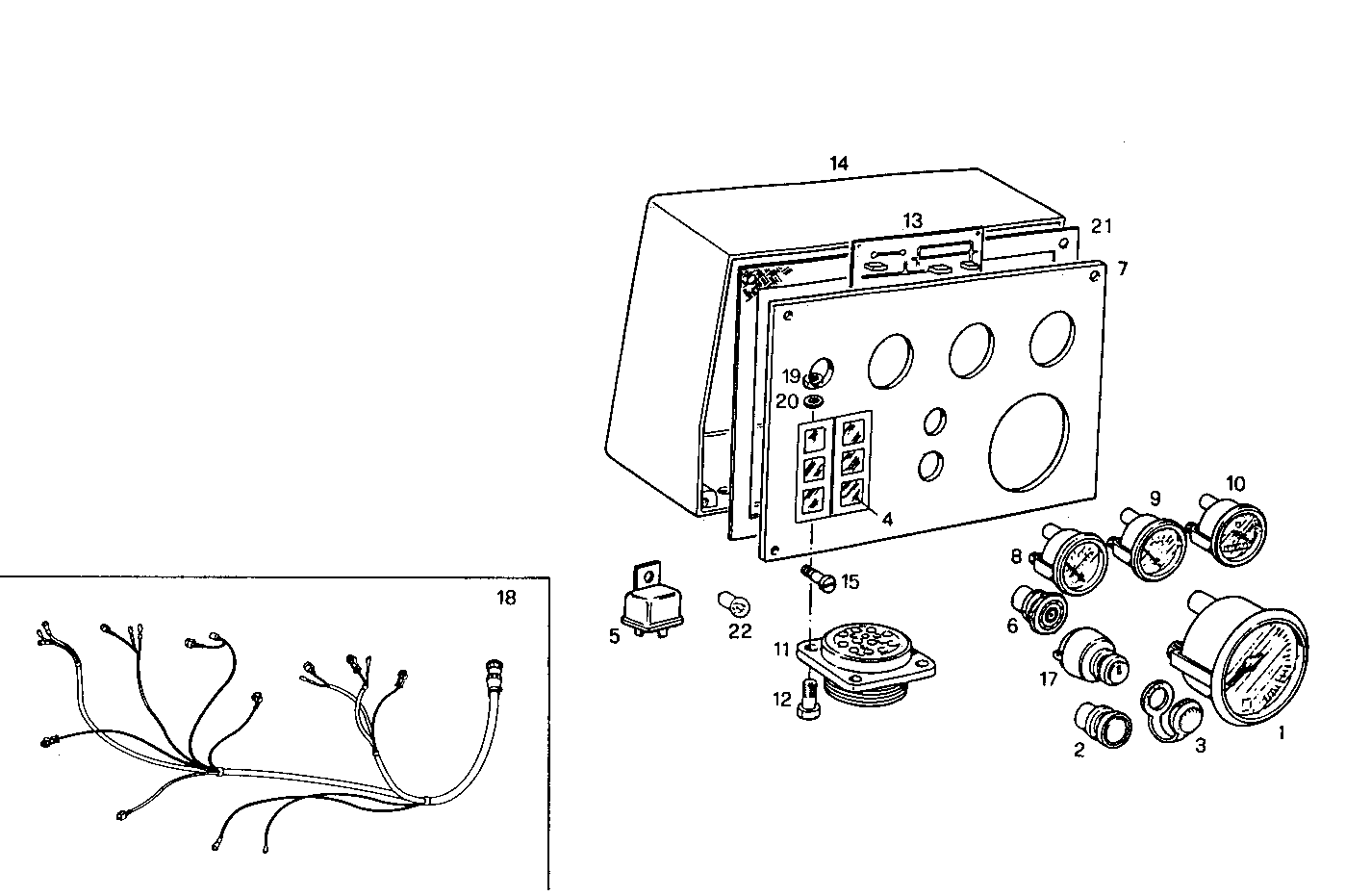 Iveco/FPT ELECTRIC INSTRUMENTS PANEL