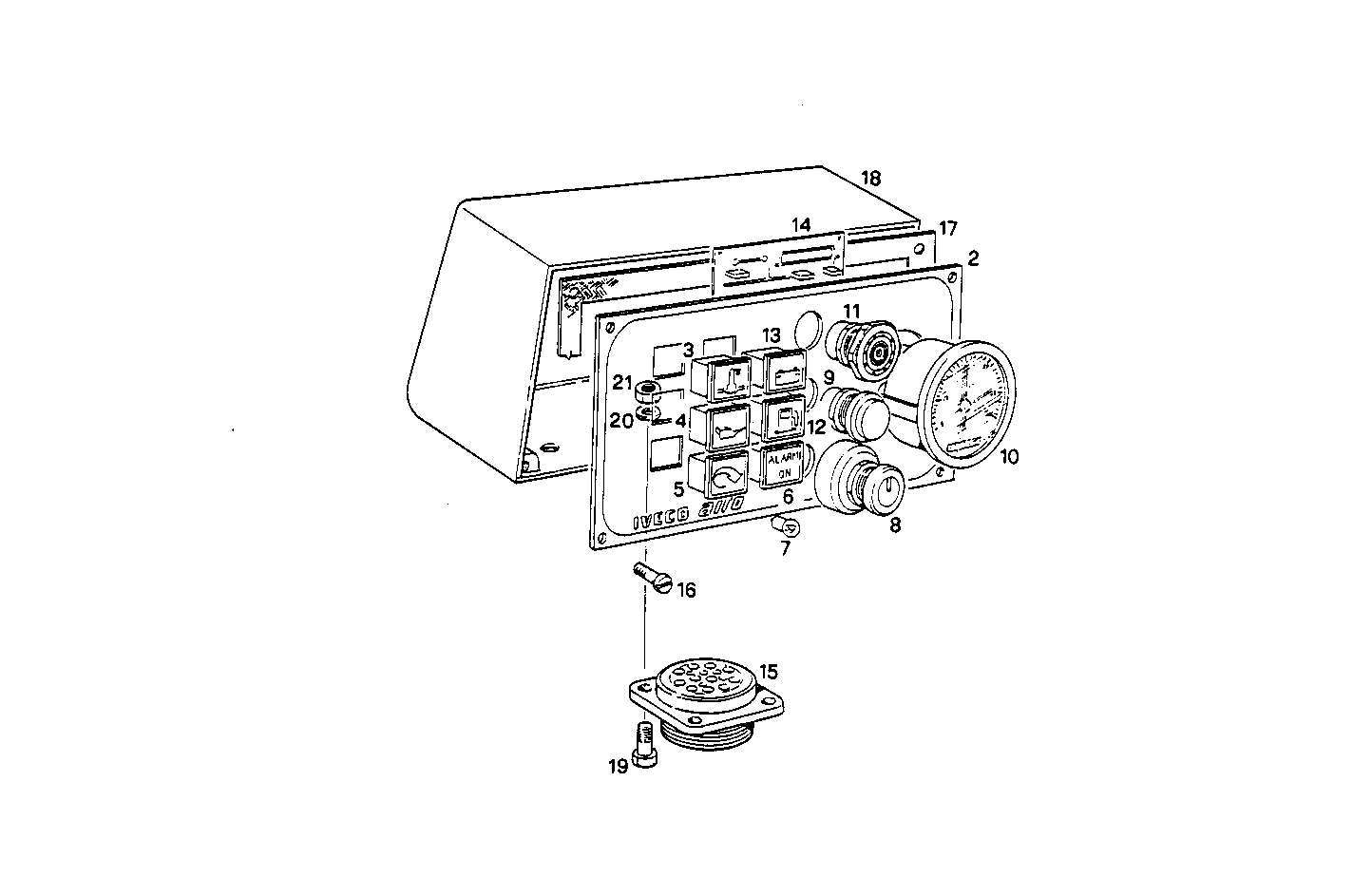 Iveco/FPT ELECTRIC INSTRUMENTS PANEL